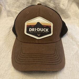 Dri-Duck 3028 Mens Brown Hudson Flex Trucker Hat Cap